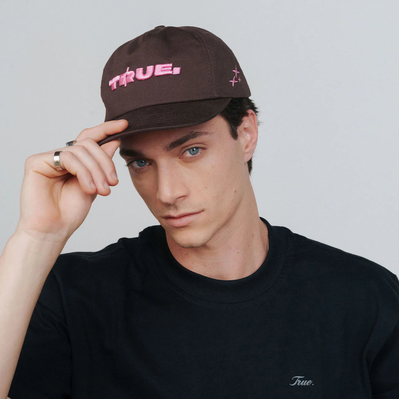 TOO BRIGHT GOLFER CAP BROWN - FRONT OF