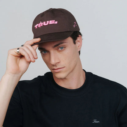 TOO BRIGHT GOLFER CAP BROWN - FRONT OF