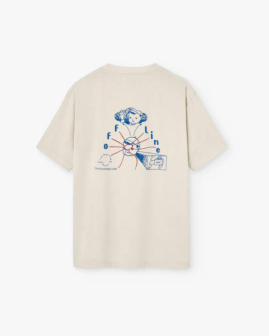 WANF TRAVEL BOY T-SHIRT OFF WHITE - FRONT OF