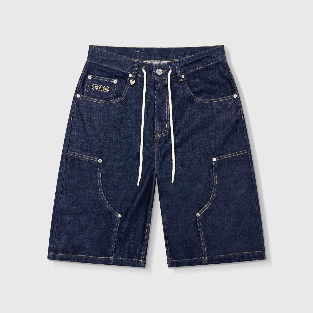 ALL STARS DENIM JORTS BLUE - FRONT OF