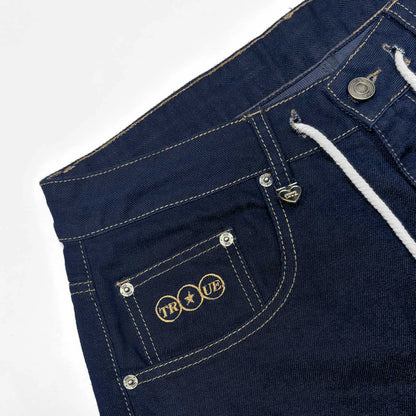 ALL STARS DENIM JORTS BLUE - FRONT OF