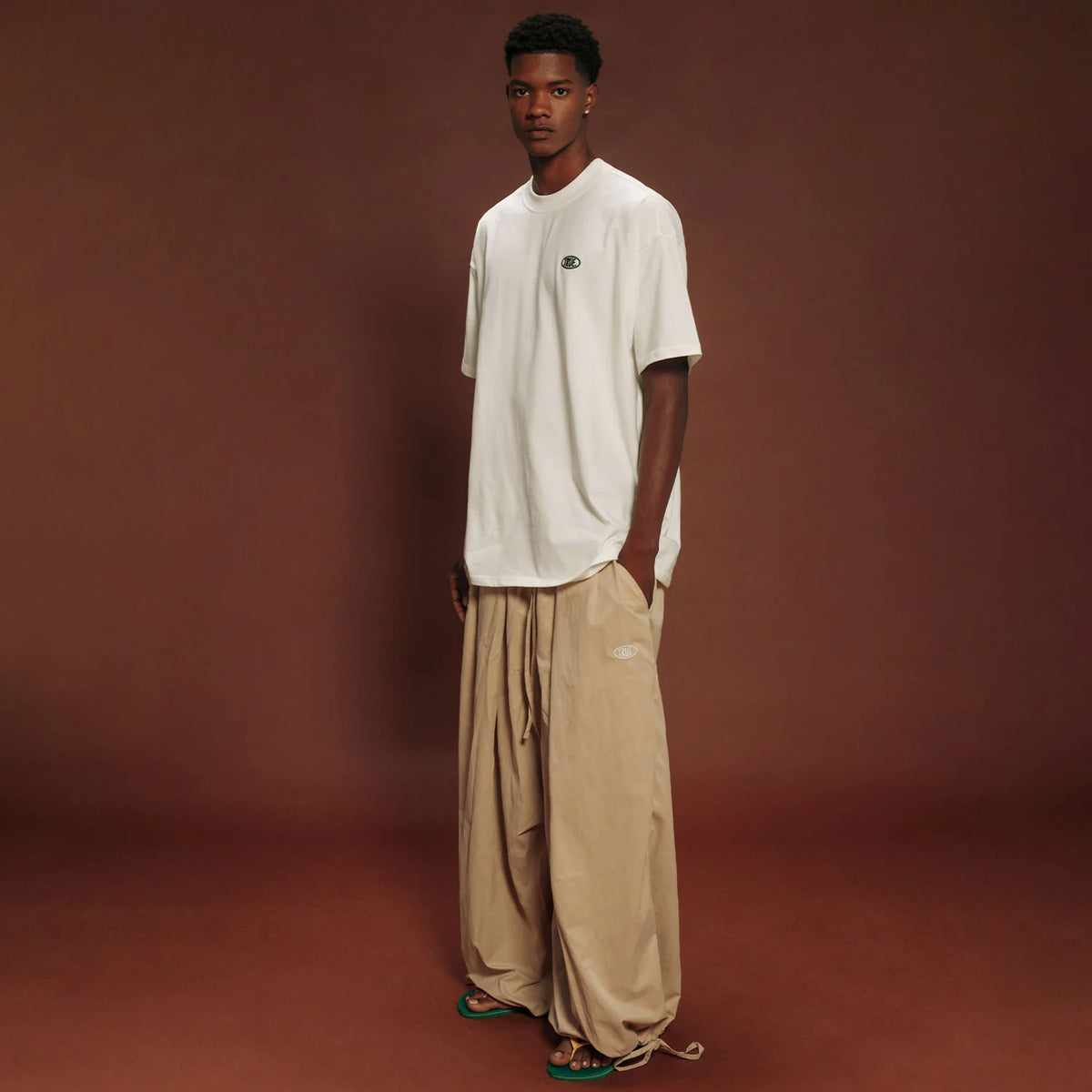 TRUE HAKAMA PANTS SAND - FRONT OF