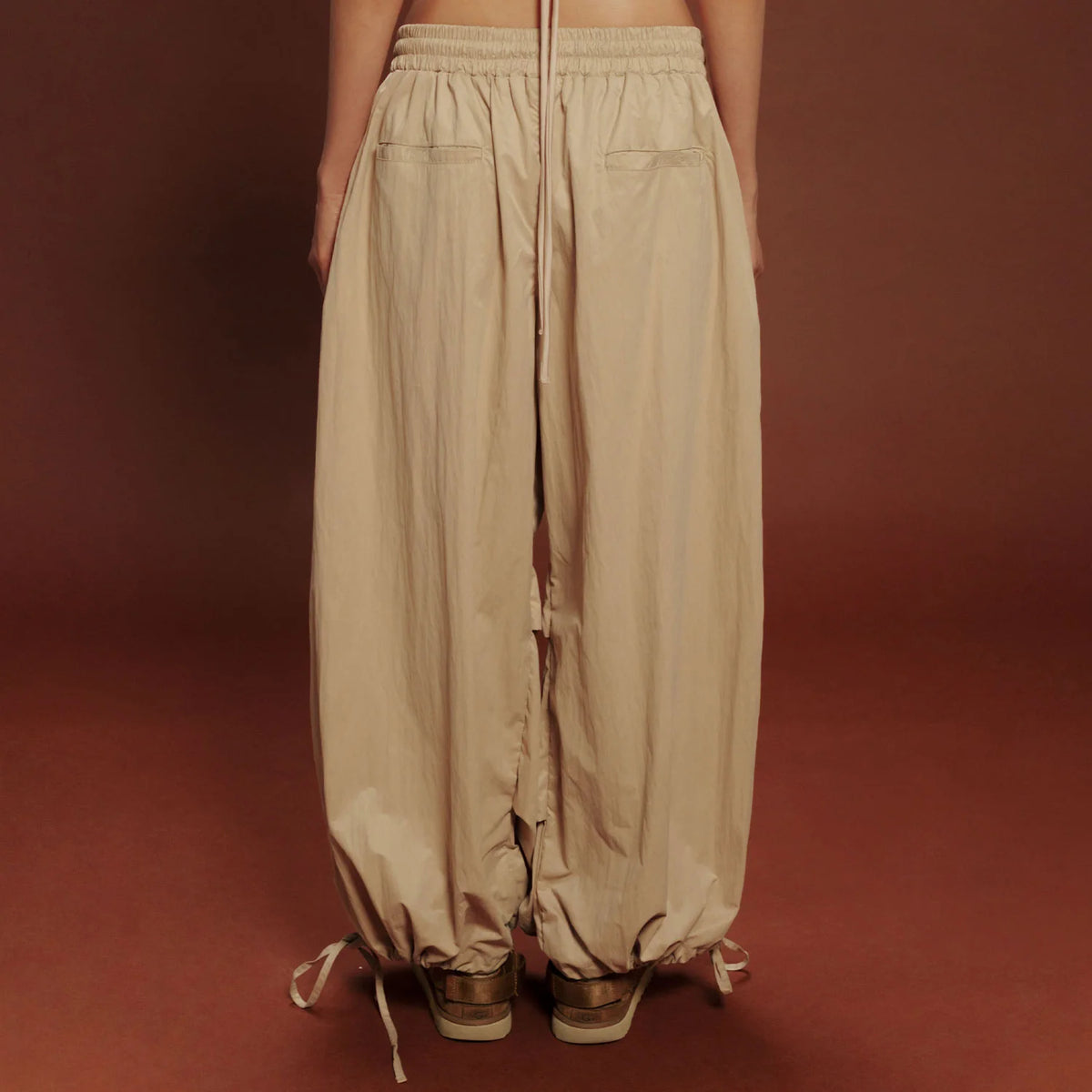 TRUE HAKAMA PANTS SAND - FRONT OF