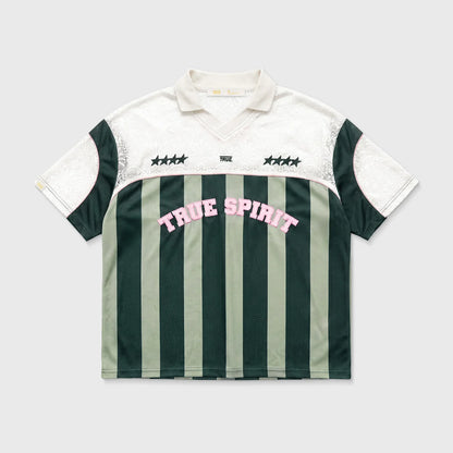 TRUE SPIRIT SOCCER TEE GREEN - FRONT OF