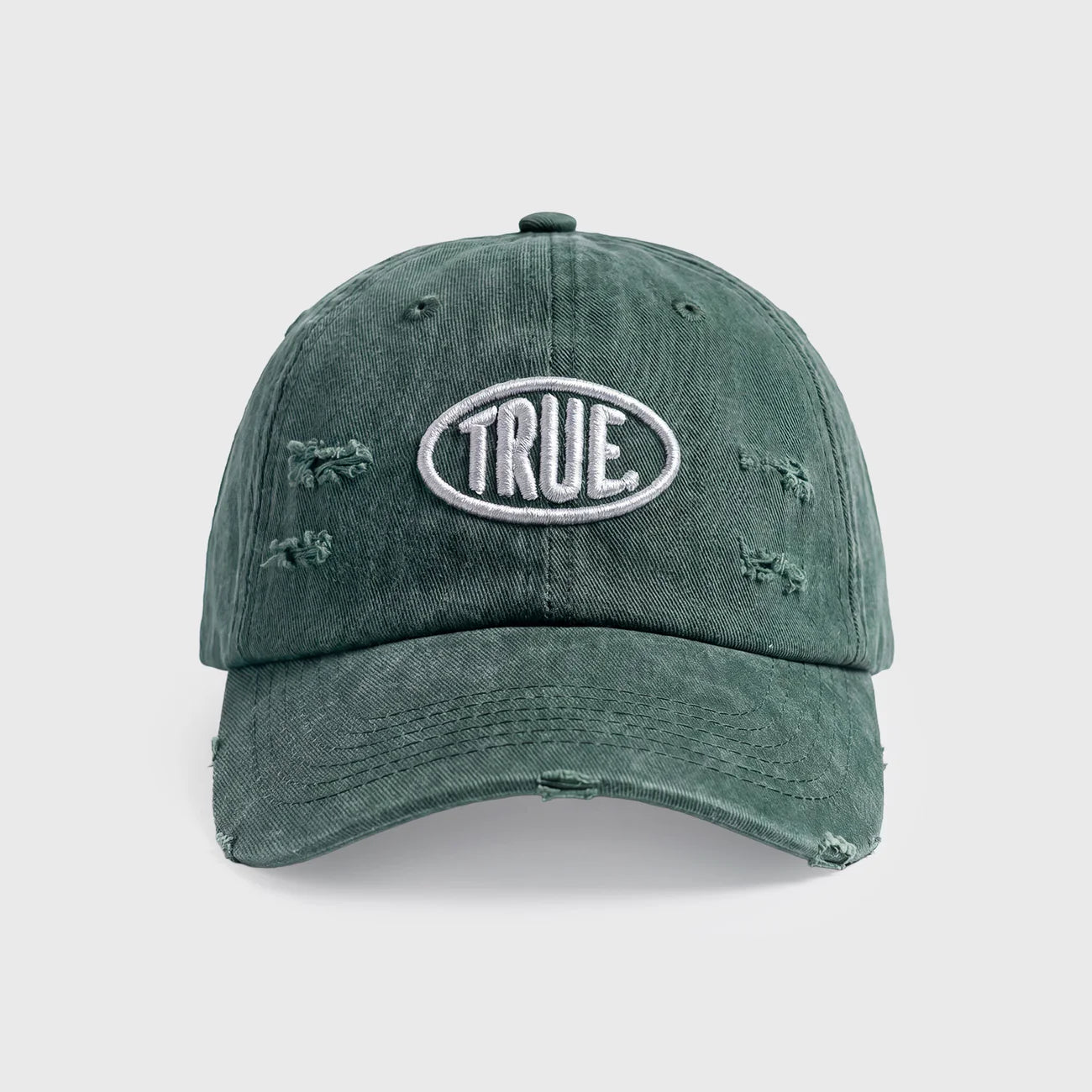 TRUE UNIFORM CAP WASHED GREEN - FRONT OF