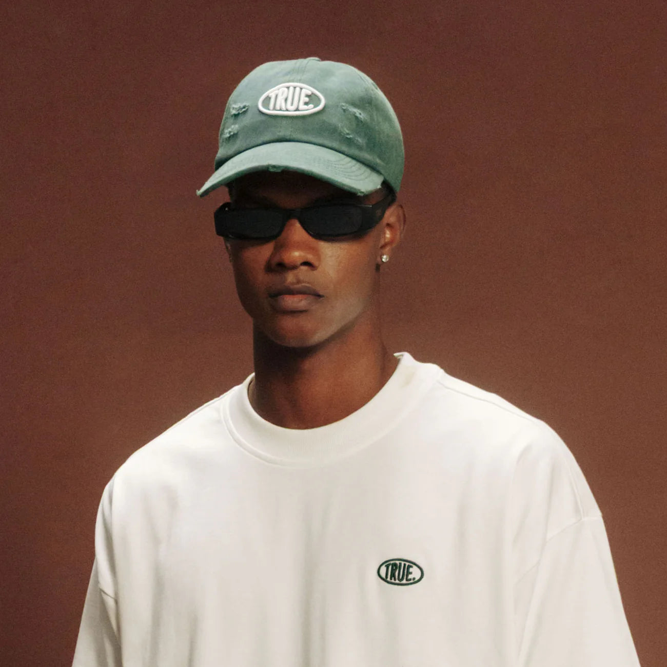TRUE UNIFORM CAP WASHED GREEN - FRONT OF