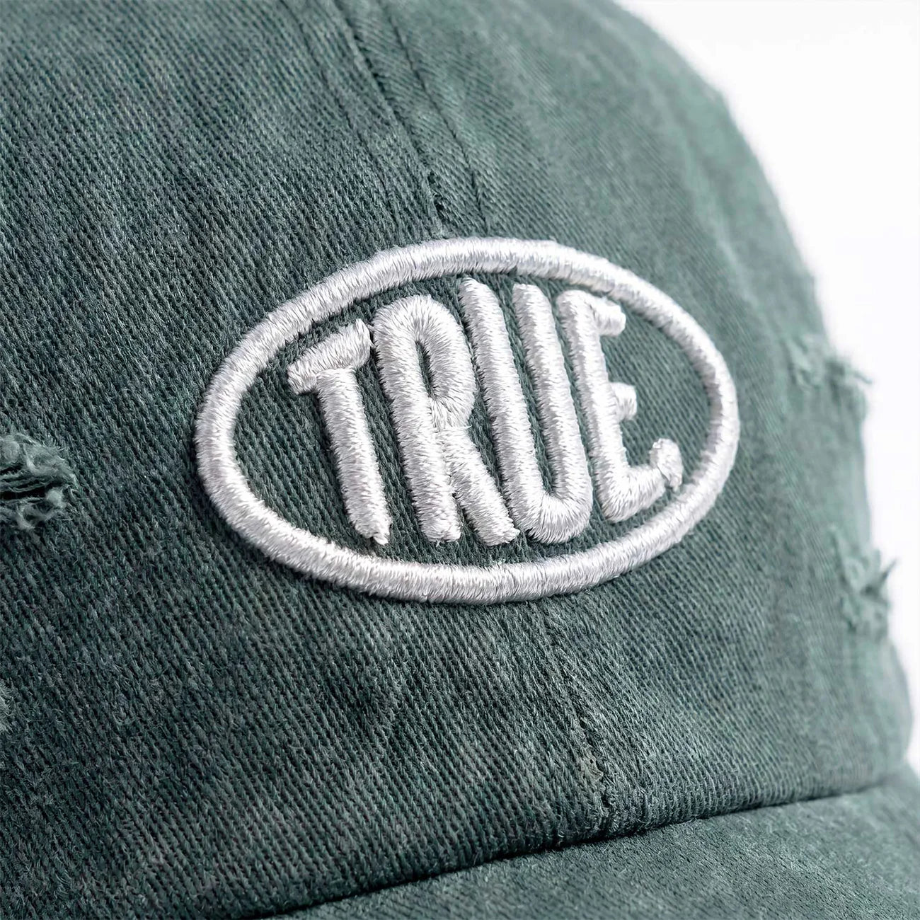 TRUE UNIFORM CAP WASHED GREEN - FRONT OF