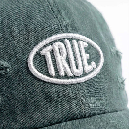 TRUE UNIFORM CAP WASHED GREEN - FRONT OF