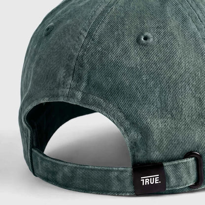 TRUE UNIFORM CAP WASHED GREEN - FRONT OF