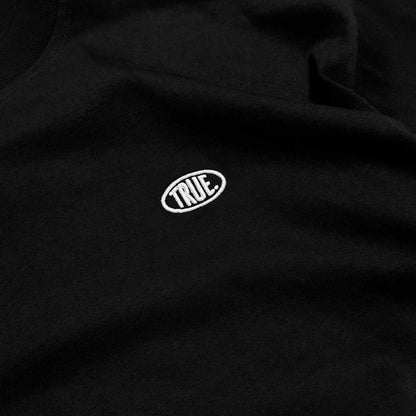 TRUE UNIFORM OVERSIZED T-SHIRT BLACK - FRONT OF