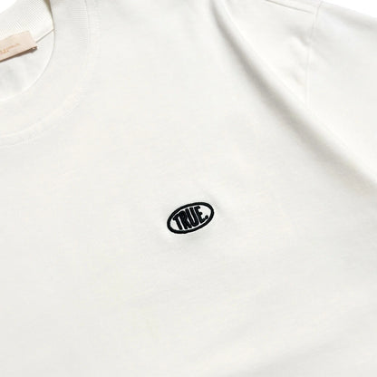 TRUE UNIFORM OVERSIZED T-SHIRT CREAM - FRONT OF