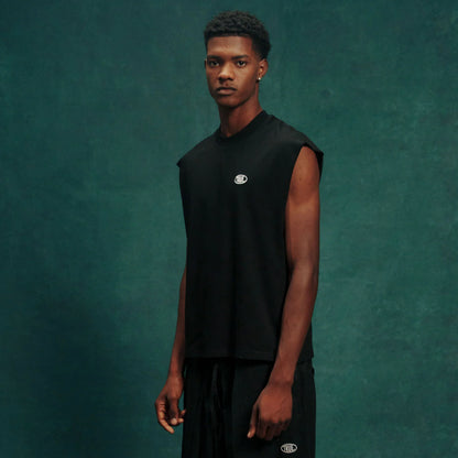 TRUE UNIFORM TANK TOP BLACK - FRONT OF
