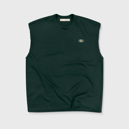 TRUE UNIFORM TANK TOP GREEN PINE - FRONT OF