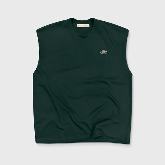 TRUE UNIFORM TANK TOP GREEN PINE - FRONT OF
