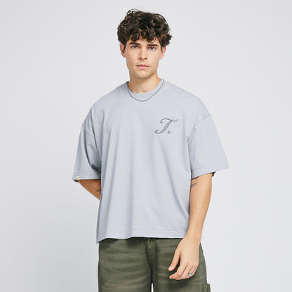 T-SHIRT TRUE WAY BOXY GREY