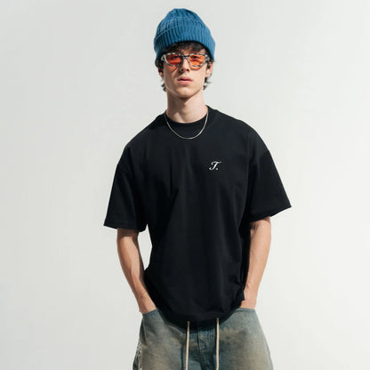 TRUE WAY LOOSE FIT T-SHIRT BLACK - FRONT OF