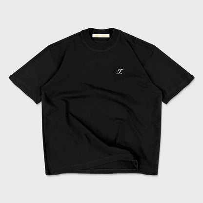TRUE WAY LOOSE FIT T-SHIRT BLACK - FRONT OF