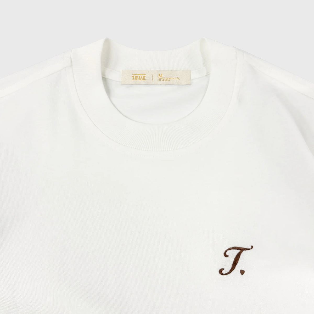 TRUE WAY LOOSE FIT T-SHIRT CREAM - FRONT OF
