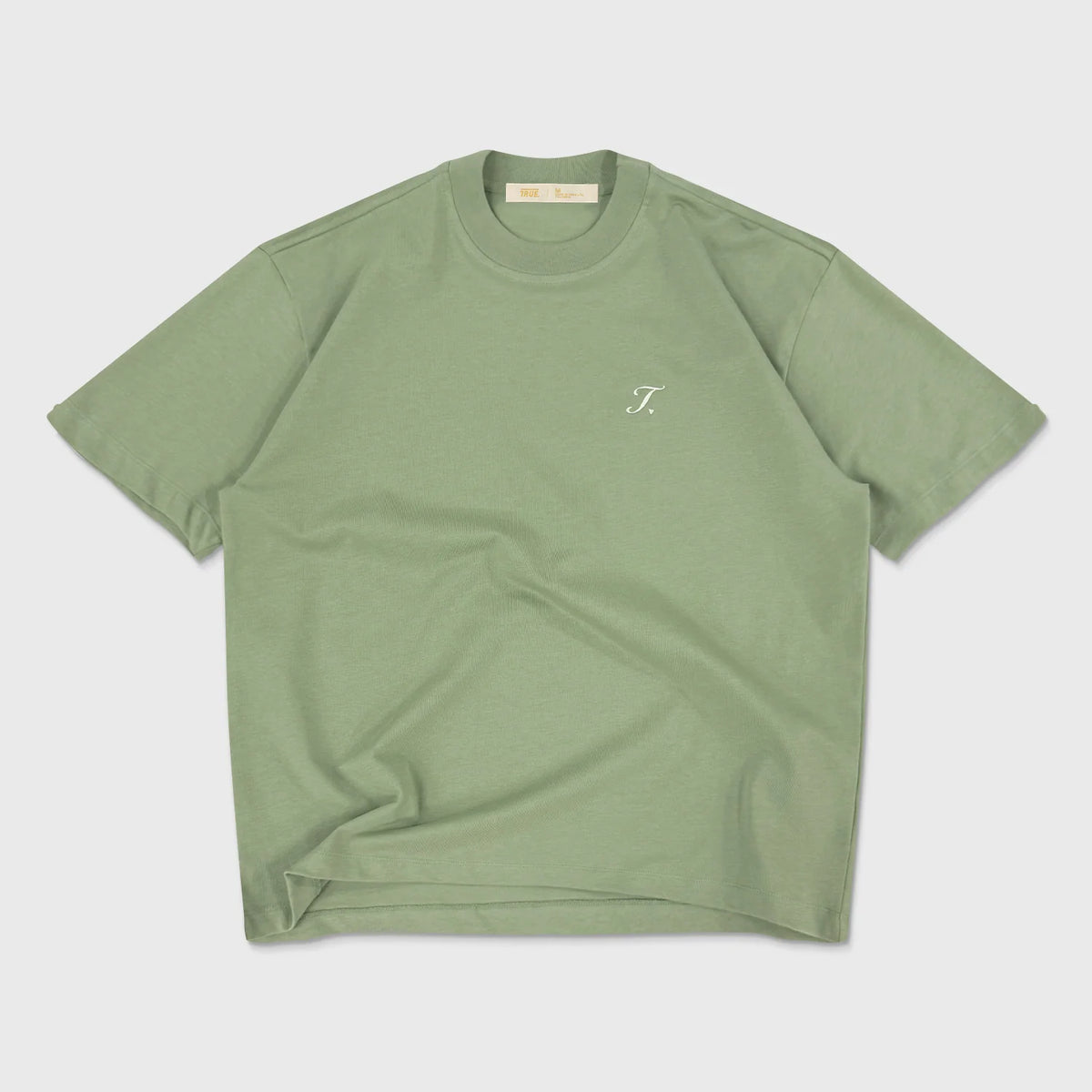 TRUE WAY LOOSE FIT T-SHIRT PISTACHIO - FRONT OF