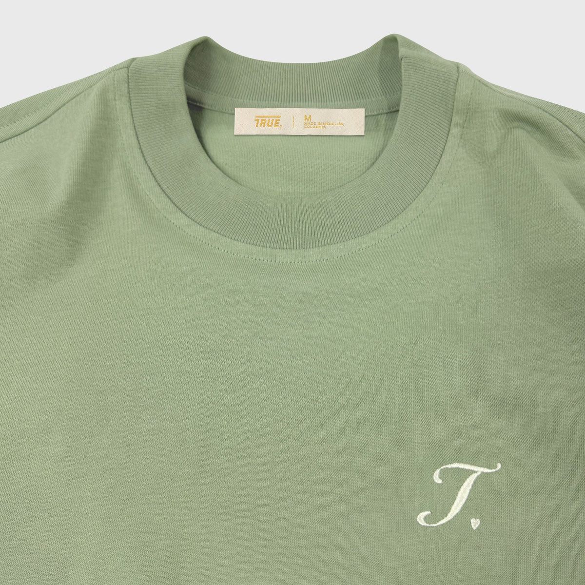 TRUE WAY LOOSE FIT T-SHIRT PISTACHIO - FRONT OF