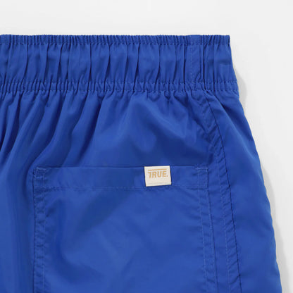 TRUE LOUNGE BOARD SHORTS BLUE - FRONT OF.
