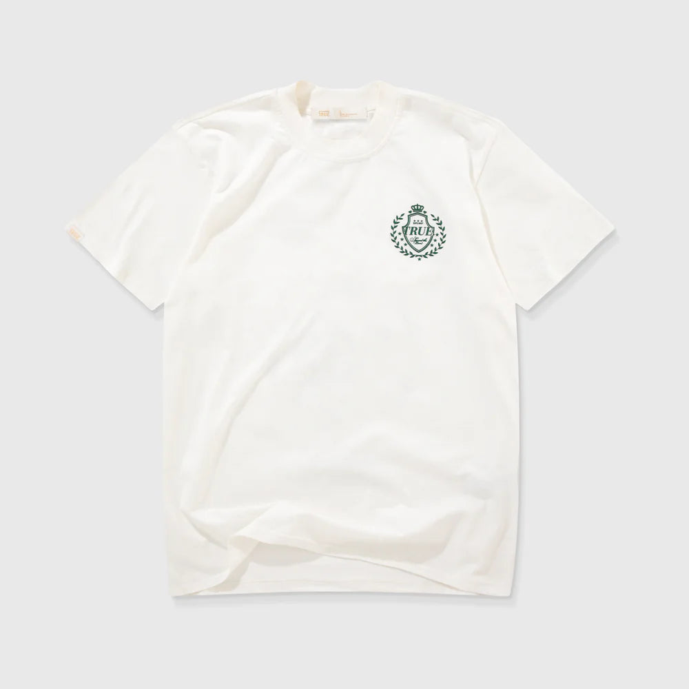 TRUE LOUNGE T-SHIRT CREAM - FRONT OF.