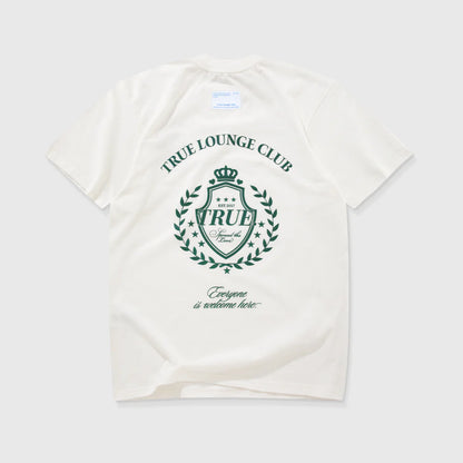TRUE LOUNGE T-SHIRT CREAM - FRONT OF.