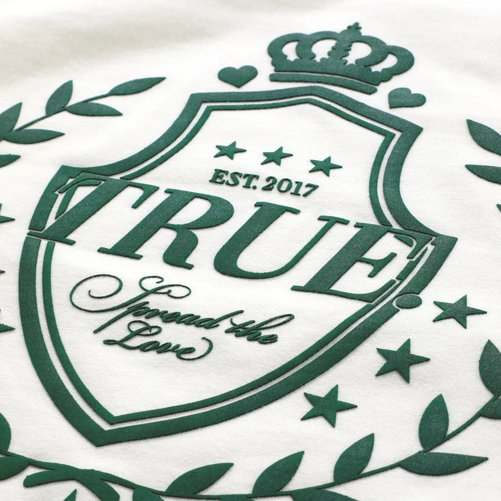 TRUE LOUNGE T-SHIRT CREAM - FRONT OF.