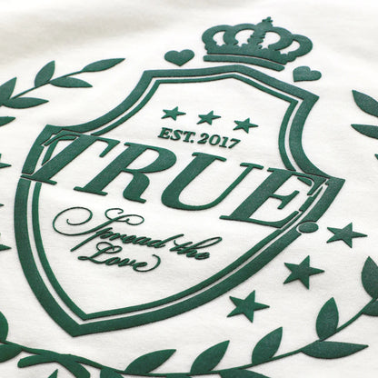 TRUE LOUNGE T-SHIRT CREAM - FRONT OF.