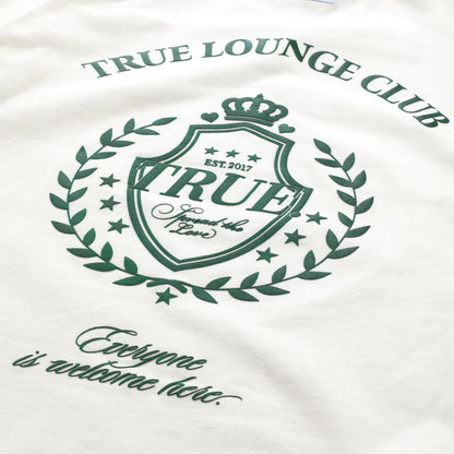 TRUE LOUNGE T-SHIRT CREAM - FRONT OF.
