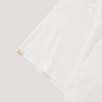 TRUE LOUNGE T-SHIRT CREAM - FRONT OF.