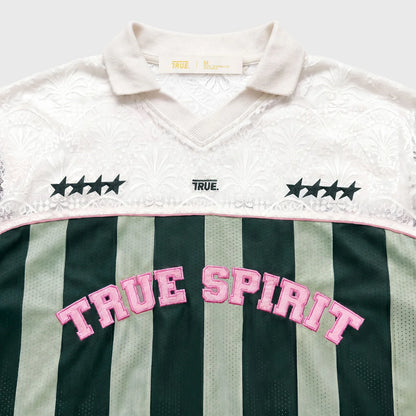 TRUE SPIRIT SOCCER TEE GREEN - FRONT OF