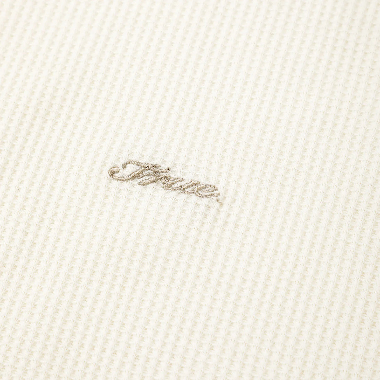 TRUE TEXTURE SLEEVELESS TEE CREAM - FRONT OF