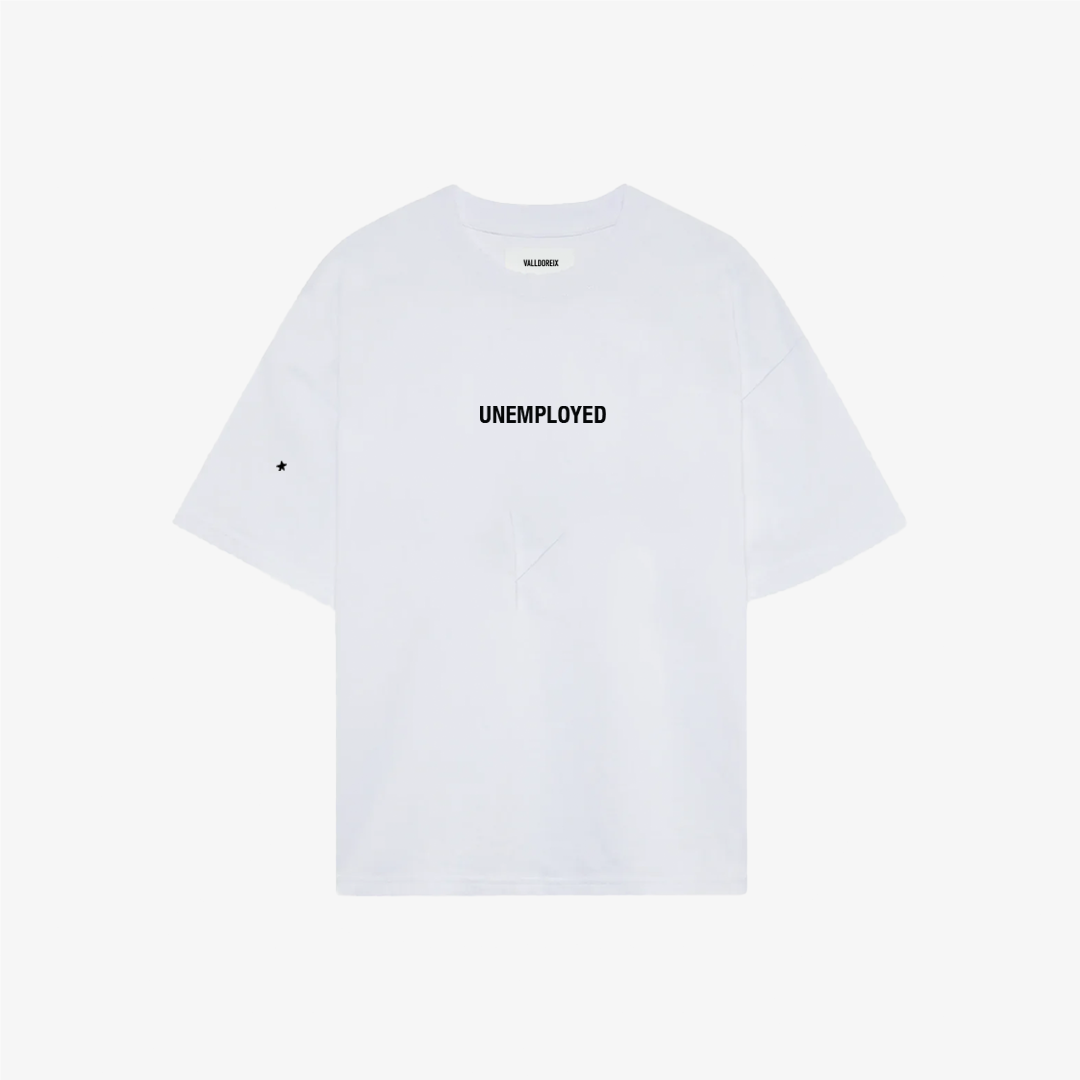UNEMPLOYED TEE WHITE - FRONT OF