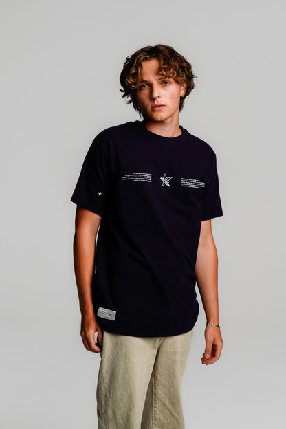 THREE SETTER TEE ICONIC NAVY - FRONT OF
