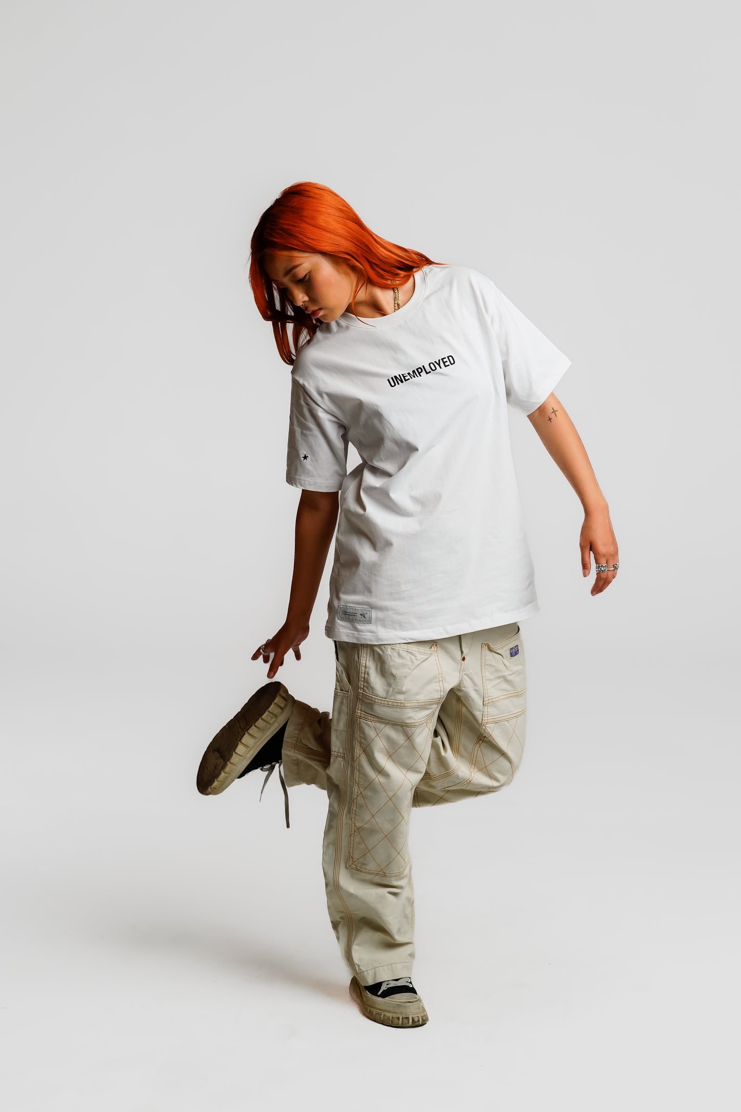 UNEMPLOYED TEE WHITE - FRONT OF