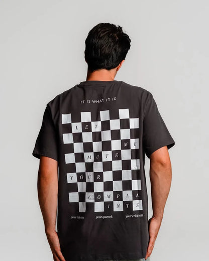 T-SHIRT LET ME MUTE YOUR COMPLAINTS GREY