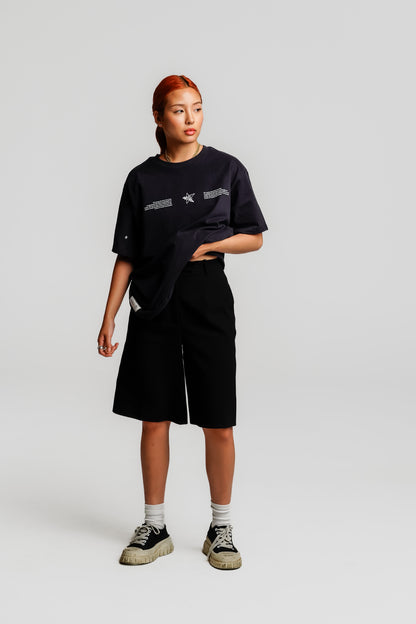 THREE SETTER TEE ICONIC NAVY - FRONT OF