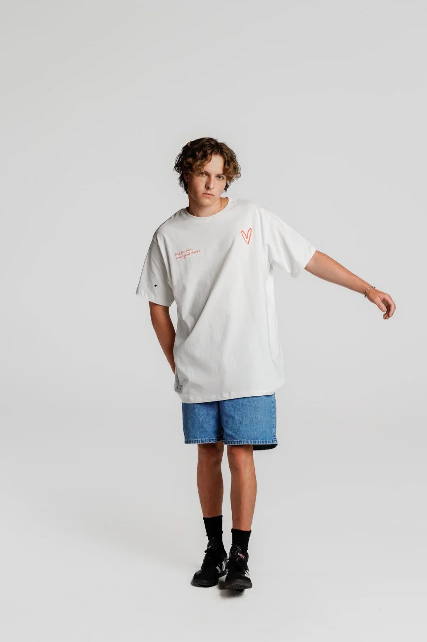 LOVE-FIFTEEN TSHIRT WHITE - FRONT OF