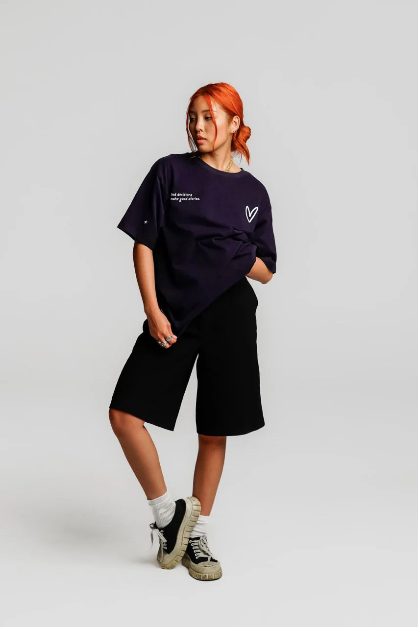 LOVE-FIFTEEN TSHIRT ICONIC NAVY - FRONT OF