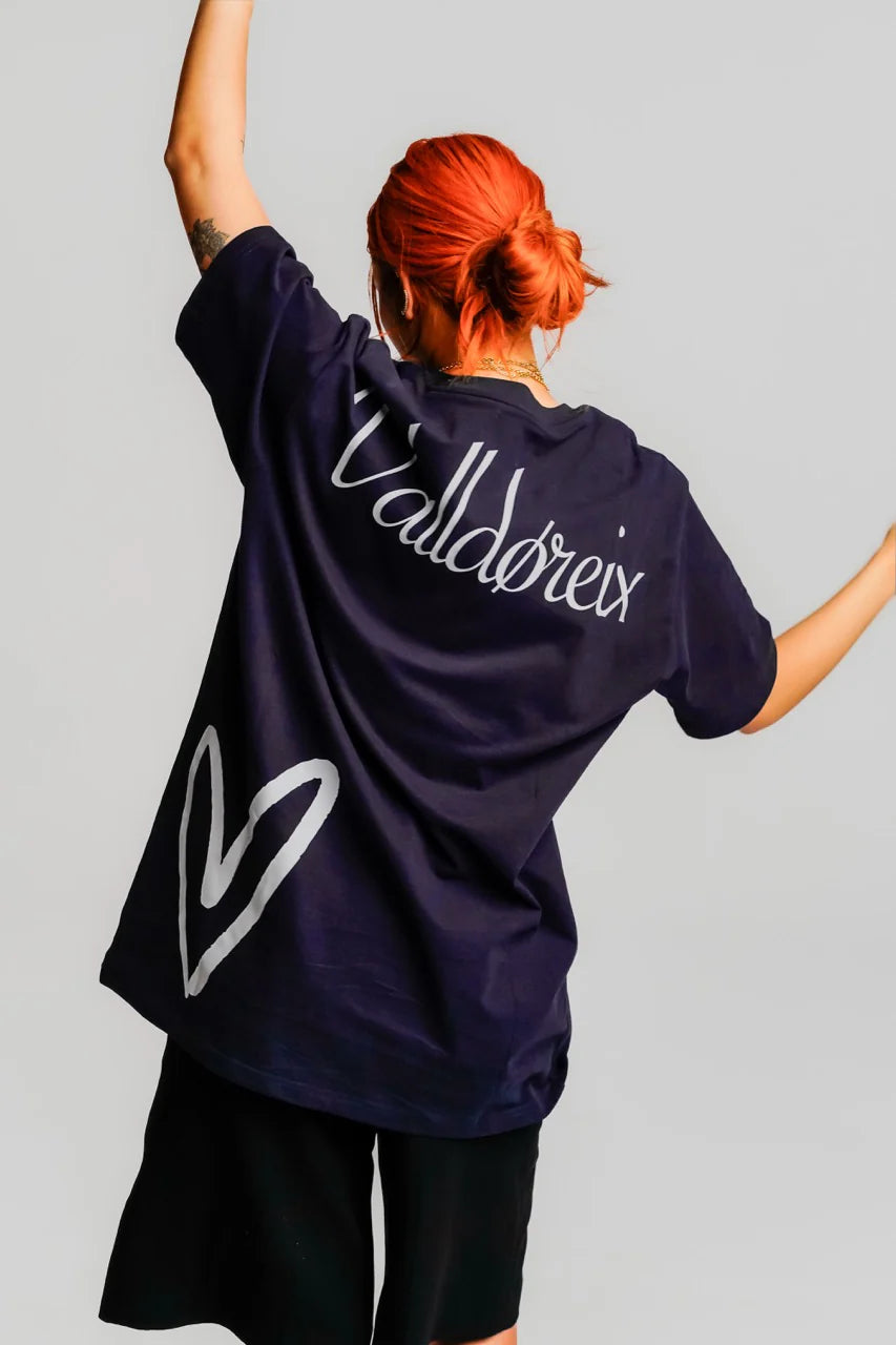 LOVE-FIFTEEN TSHIRT ICONIC NAVY - FRONT OF