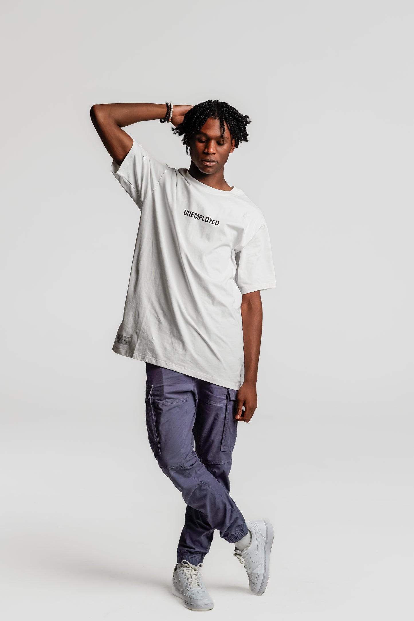 UNEMPLOYED TEE WHITE - FRONT OF