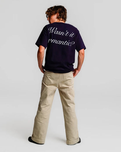 T-SHIRT WASN'T IT ROMANTIC? NAVY BLUE