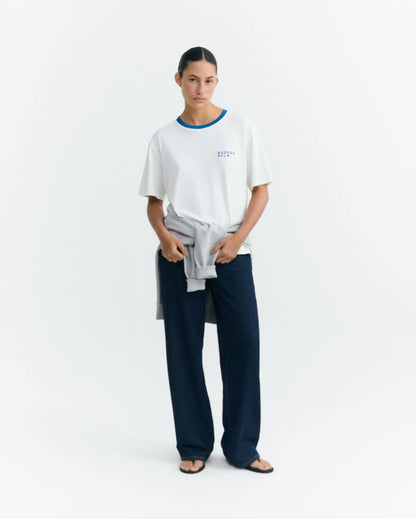 CAMISETA CONTRASTE AZUL BODEGA SOL LUCIA - FRONT OF