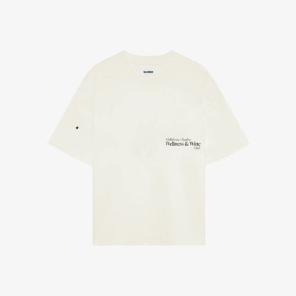 T-SHIRT WELLNESS AND WINE OFF-WHITE