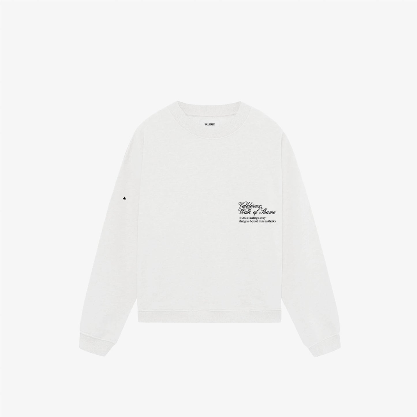 WALK OF SHAME CREWNECK WHITE - FRONT OF