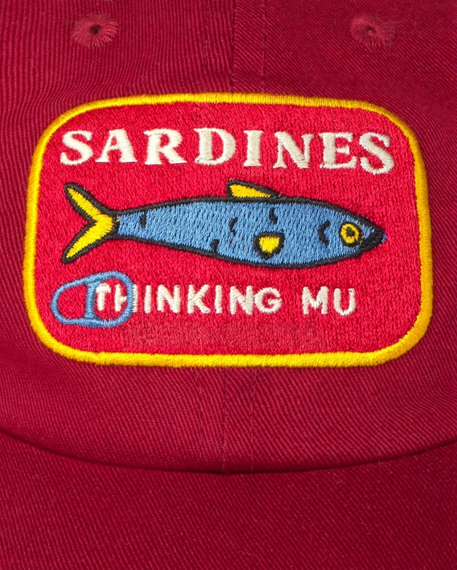 SARDINES DARK RED CHRIS CAP - FRONT OF