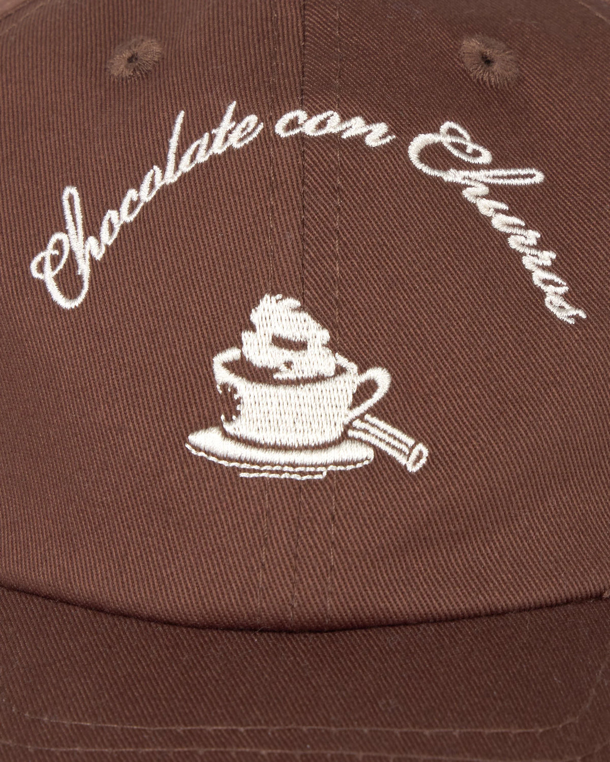 GORRA CHURROS MARRON - FRONT OF