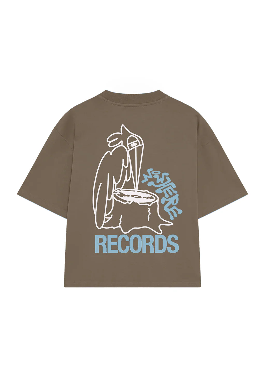 CAMISETA NOWHERE RECORDS WOOD - FRONT OF