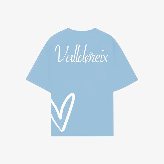 LOVE FIFTEEN T-SHIRT BABY BLUE - FRONT OF